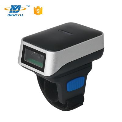 China OEM 32 Bit CMOS Wireless QR Code Scanner Mini LED 2d Ring Type Barcode Scanner DI9010-2D for sale