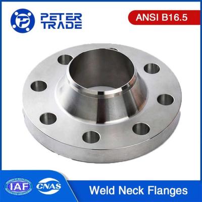 China ASME B16.5 Class 150LB Forged Galvanized Carbon Steel Weld Neck Flange WNRF Raised Face 1/2'' to 24'' for Piping systems for sale