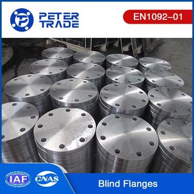 China TYPE 05 A105 Carbon Steel Blind Flange EN1092-01 Standards PN10 For Power And Heating Industry for sale