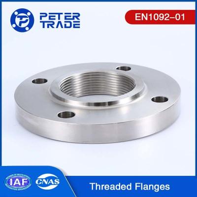 China EN1092-01 Type 13 PN100 Carbon Steel Raised Face Threaded Flanges THRF in High Pressure Applications for sale