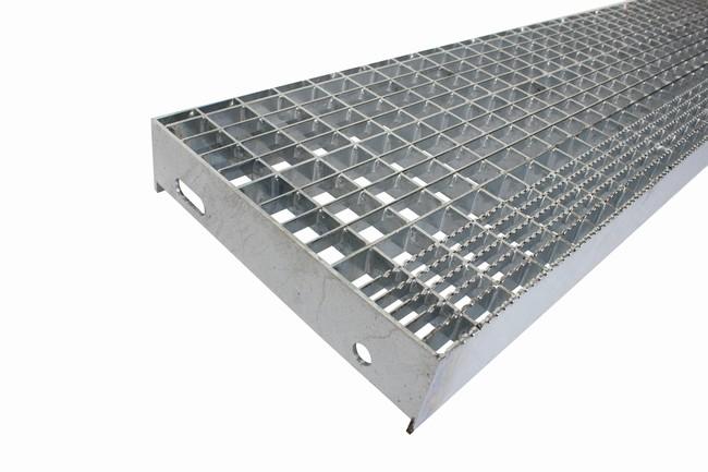 Hot dip galvanizing galvanized outdoor steel grating stair treads