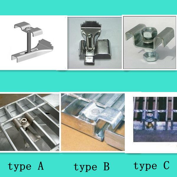 Steel grating clamps