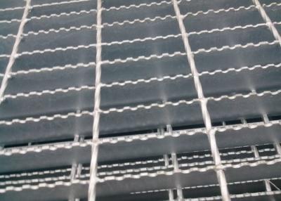 China Welded Serrated Steel Bar Grating , Various Size Heavy Duty Bar Grating for sale