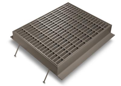 China Silver Channel Drain Grate Cover , Low Carbon Galvanised Drainage Grates for sale