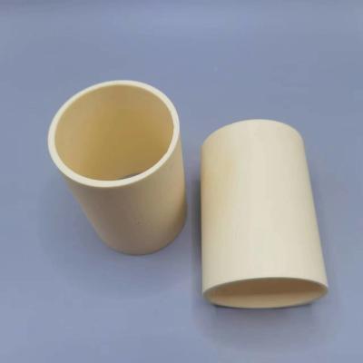 China Accesorios grandes cortados de soldadura de lanzamiento de la maquinaria del metal del alúmina del 95% de la precisión de cerámica del tubo en venta