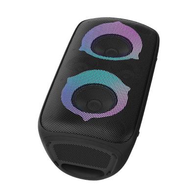 China 80W output Outdoor Party Speaker Bluetooth Speaker IPX4 waterproof  With Powerbank Function And Colorful RGB Light for sale