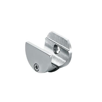 China Clamp fixing for track GL-004, stainless steel 304, finishing satin, for bathroom door for sale