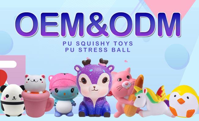 Promotional Gift Silicone Anti Stress Toy Kawaii Slow Rising squeeze mochi squishies PU foam
