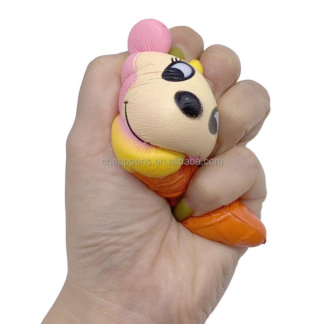 Promotional Gift Silicone Anti Stress Toy Kawaii Slow Rising squeeze mochi squishies PU foam