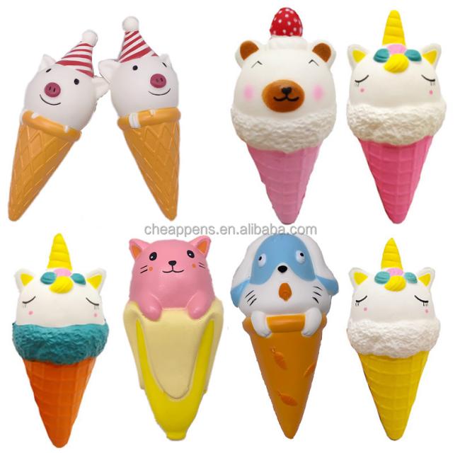 Promotional Gift Silicone Anti Stress Toy Kawaii Slow Rising squeeze mochi squishies PU foam