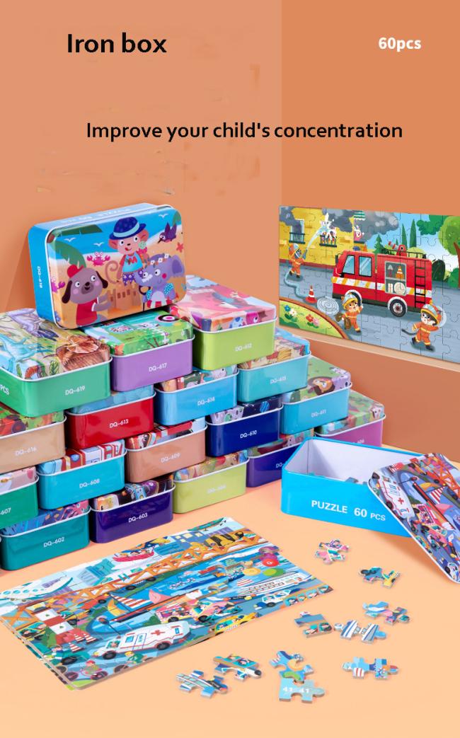 Jigsaw Puzzles Factory Wholesale Custom OEM Design Children Kids Paper Unisex Puzzle Game Toys