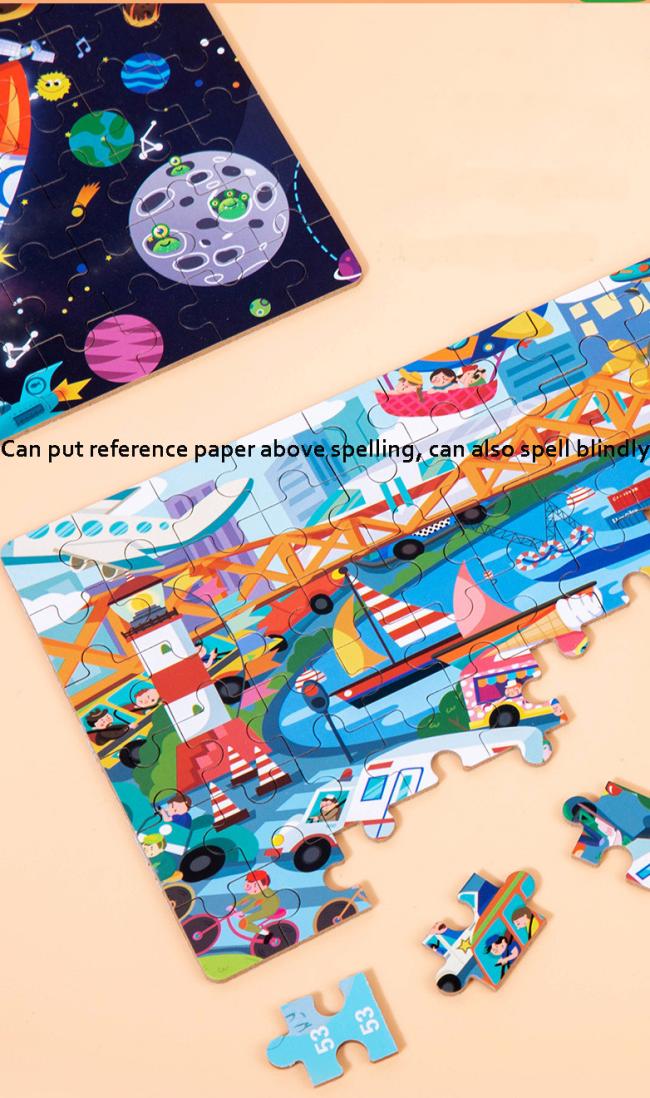 Jigsaw Puzzles Factory Wholesale Custom OEM Design Children Kids Paper Unisex Puzzle Game Toys