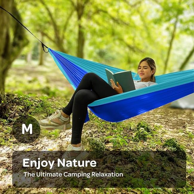 Modern Camping Hammock Custom Nylon Children's Portable Hammock with Tree Straps