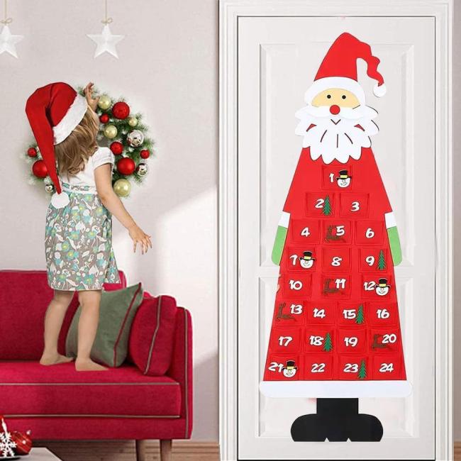 Christmas Felt Advent Calendar with Pockets
