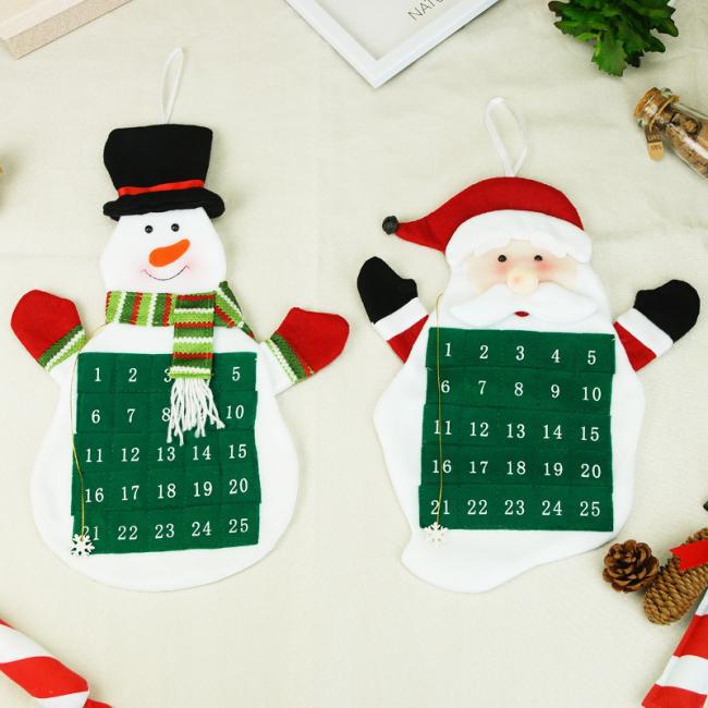 Christmas Felt Advent Calendar with Pockets