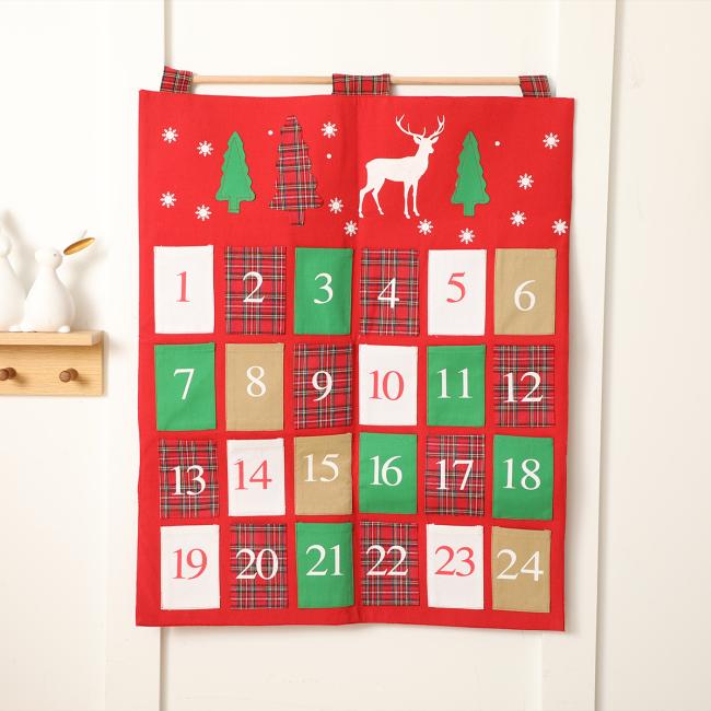 Christmas Felt Advent Calendar with Pockets