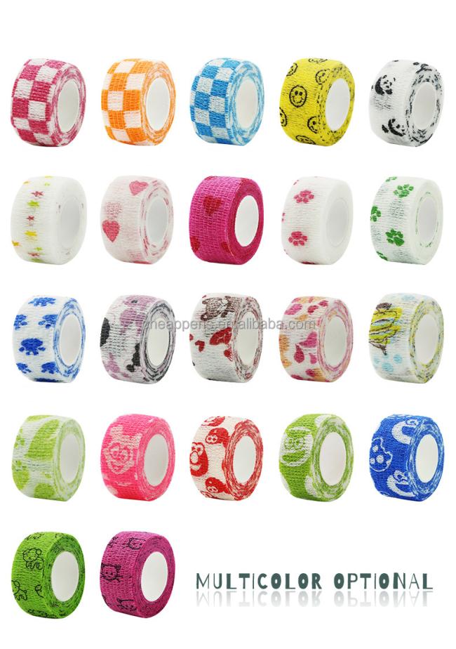 custom print Cohesive Elastic Stretch wholesale camo Bandage finger tape
