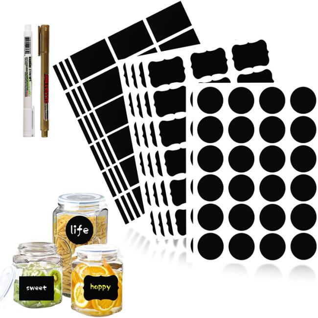 Round Chalkboard Labels Stickers Custom Erasable Reusable Colored Circle Dot Stickers