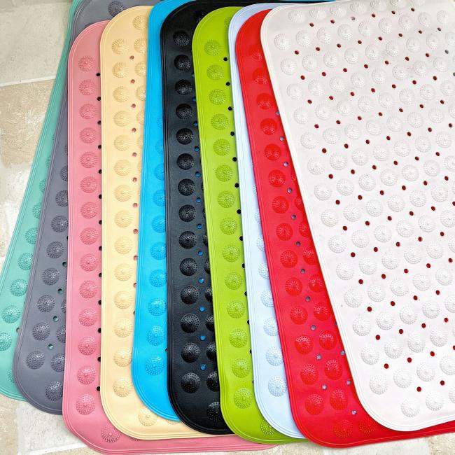PVC Non Slip Floor Round Silicon Custom Bath Mat for Adult Kids