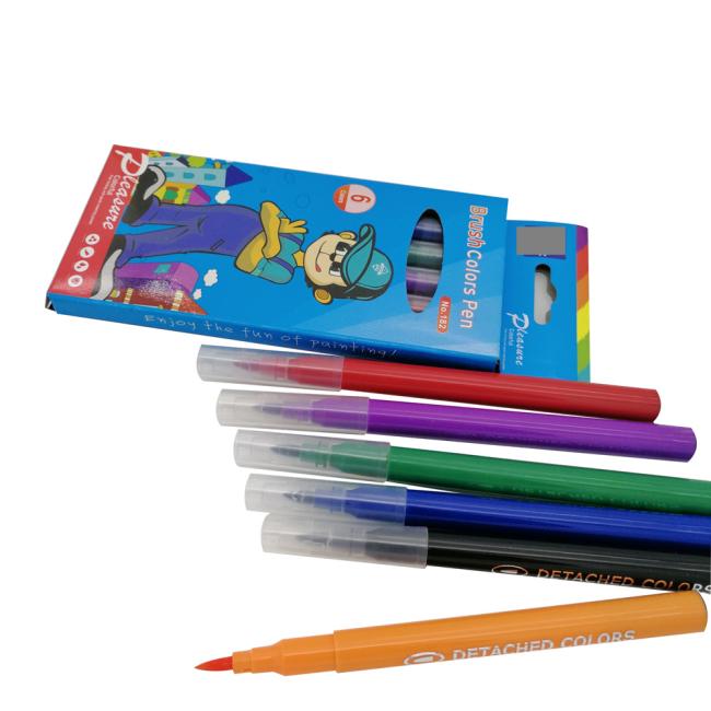 Bonvan Custom Water Based Soft Tip Brush Marker Pen Felt Tip Watercolor Drawing Graffiti Markers
