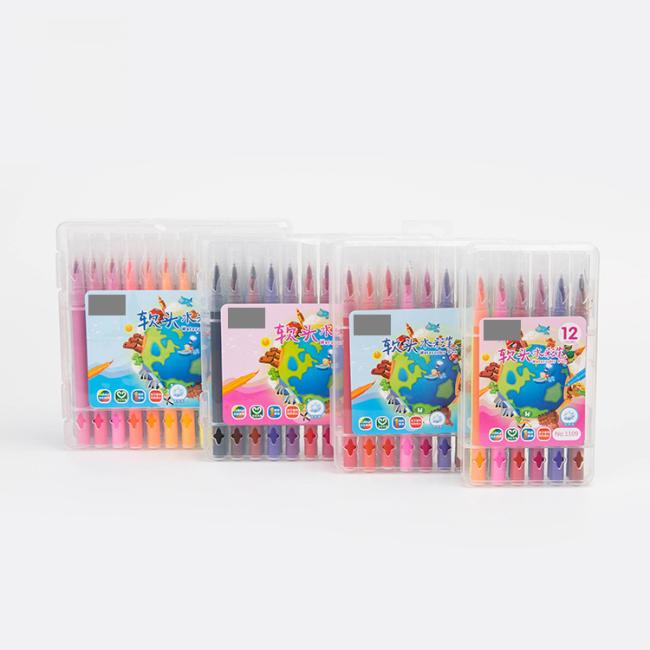 Bonvan Custom Water Based Soft Tip Brush Marker Pen Felt Tip Watercolor Drawing Graffiti Markers