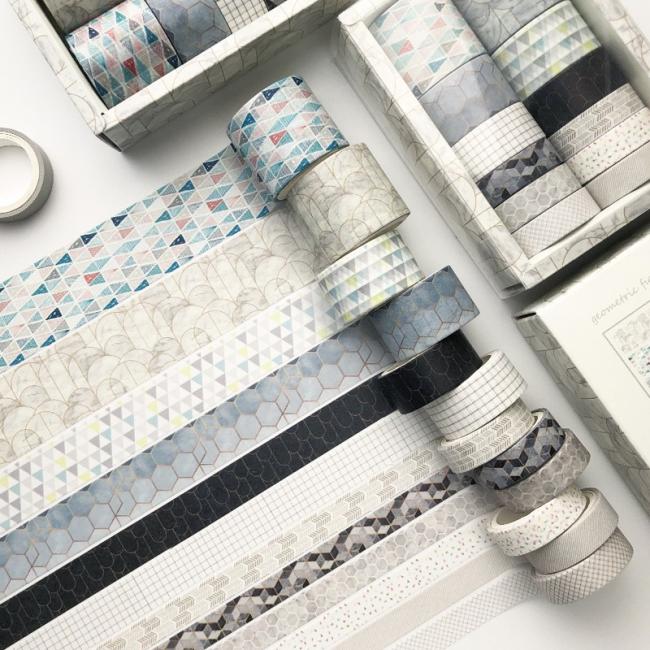 Personalized Custom Wholesale Adhesive Print Washi Tape Set for DIY Crafts Party Decorations