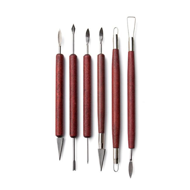 22 Pcs Set Artistic Wooden Clay Tools Carving Modeling Pottery Tools Polymer Clay Tools