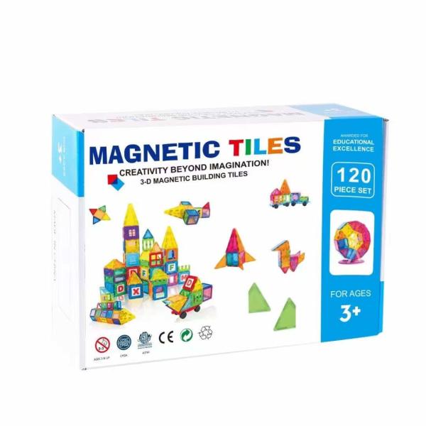 Quality 100 pcs magnetic tiles Hot selling Children Gift creative Magnetic block Toys Super Durable with Strong Magnets for sale