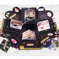 Quality Explosion Gift Box DIY Scrapbooking Set Handmade Photo Album with 6 Faces for for sale