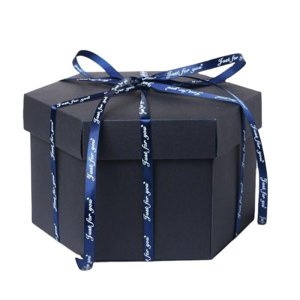 Quality Surprise Explosion Gift Box Set hexagon Album Scrapbook DIY Photo Album Box for Birthday Anniversary Wedding for sale