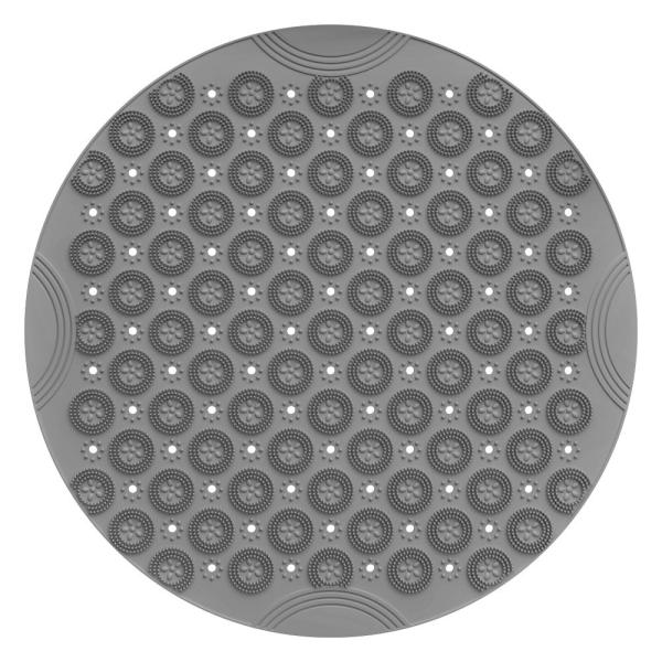 Quality PVC Non Slip Floor Round Silicon Custom Bath Mat for Adult Kids for sale