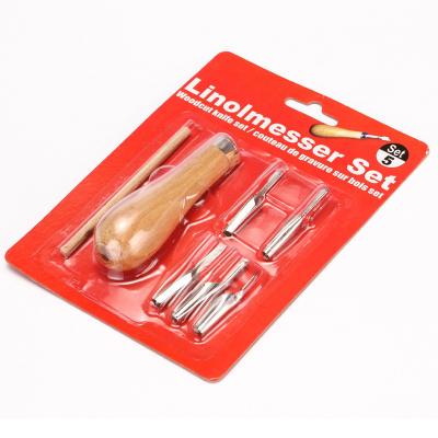 China Woodworking Wood Carving Tools Chisel Sculpting Crafting DIY Whittling Kit Carbon Steel Graver Set for sale