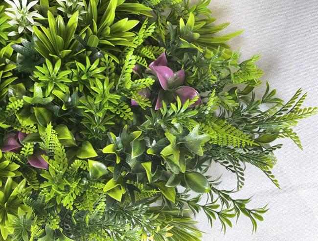 Anti-UV Vertical Garden Simulation plant artificial grass home Landscape decor Plastic Outdoor wall