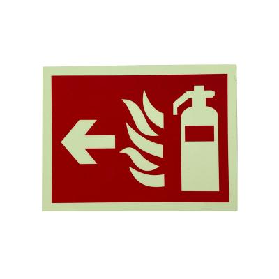 China Self Luminous Fire Extinguisher Safety Sign Direction Point Distinguisher For Hospital for sale