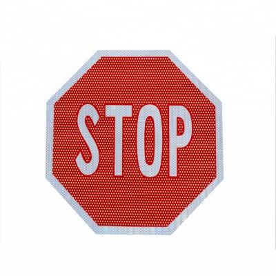 China Red Safety Custom Reflective Sign Traffic Octagon Stop Sign for sale
