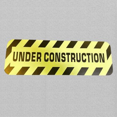 China Photoluminescent Under Construction Signage Non-Toxic And Non-Flammable for sale