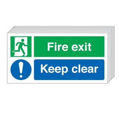 China Customized Green Photoluminescent Safety Exit Sign Glow In The Dark for sale