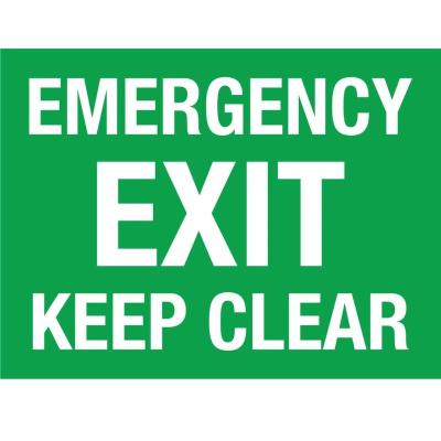China Waterproof Custom Rectangle Safety Fire Exit Sign Glowing Color for sale