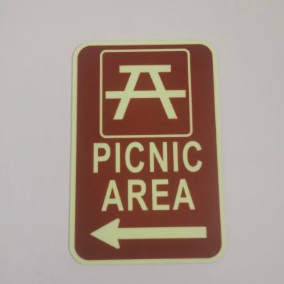 China Green Glow-In-The-Dark Signage Safety Warning For High Standards for sale