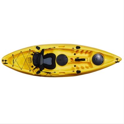 China Wholesale Kayak Single Seat Kayak One Person 9FT Fishing Sit On Top Canoe LLDPE Plastic Kayak For Sale for sale