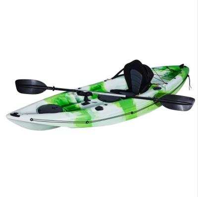 China Single Seat One Person 9FT Fishing Sit On Top Canoe LLDPE Plastic Kayak for sale