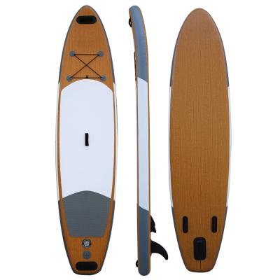 China Wood Grain Sup Board Surfboard Adult Stand Up Surfboard Water Ski Water Board Inflatable Paddle Board for sale