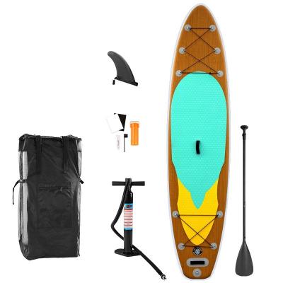 China Wood Grain Sup Board Surfboard Adult Stand-Up Surfboard Water Ski Water Board Inflatable Paddle Board for sale