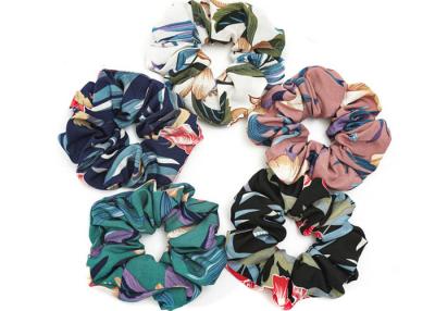 China Summer big flower fabric art fat bowel scrunchie lady hair rope intestine accessories Yiwu headdress for sale