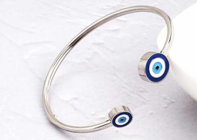 China Titanium steel Demon Eye bracelet custom package logo material drip oil processing hand polishing accessories for sale