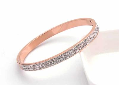 China Naan diamond titanium steel gift bracelet popular more than 300 diamond open bracelets spot wholesale for sale