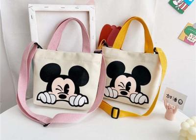 China Children cartoon canvas bag shoulder cross-body purse boys girls printed logo picture Disney Mickey bag for sale