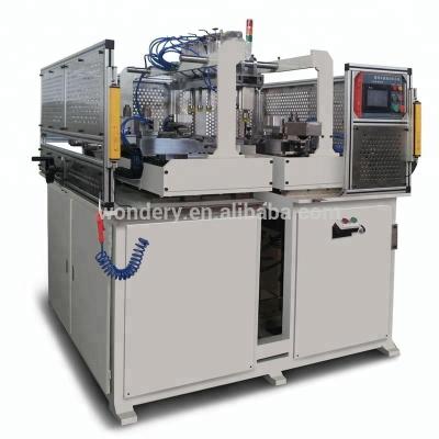 China Servo Plastic Tank Clinching Machine for 4 Sides Aluminum Heaters for sale