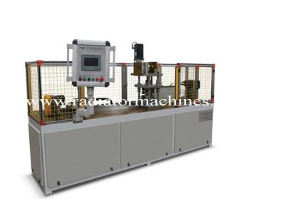 China Automatic Aluminum Radiator Fin Machine For Condenser Header Pipe Punching for sale