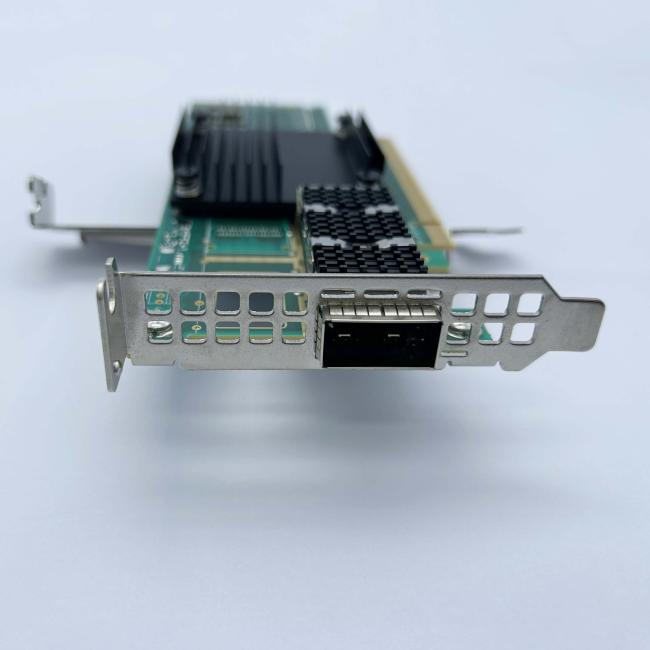 Mellanox ConnectX-6 VPI adapter rear connector detail